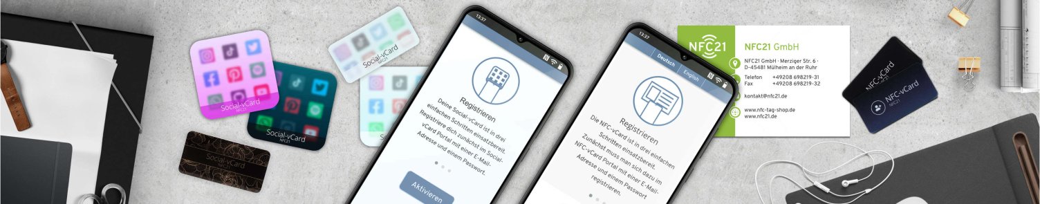 NFC-vCard / Social-vCard aktivieren