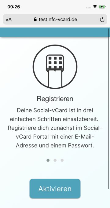 1. Social-vCard aktivieren