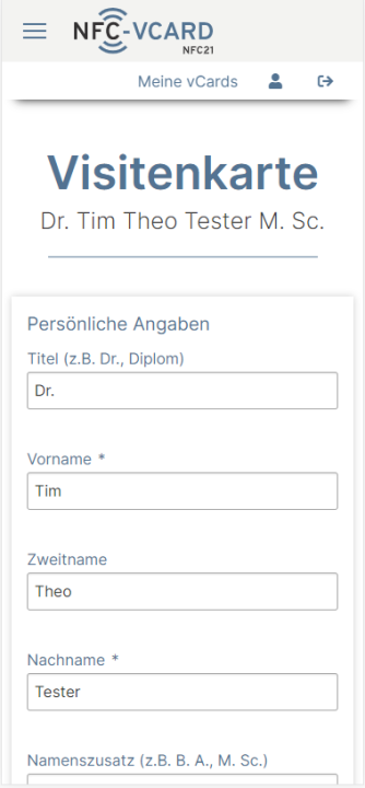 1. Bearbeiten der Daten