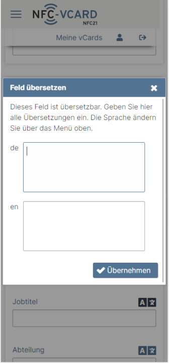 2. Textfelder übersetzen