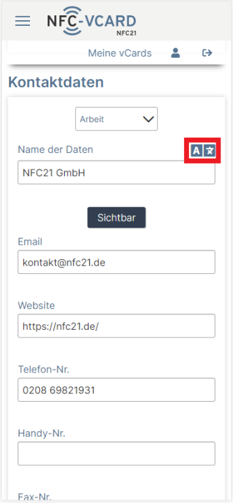 1. Textfelder übersetzen